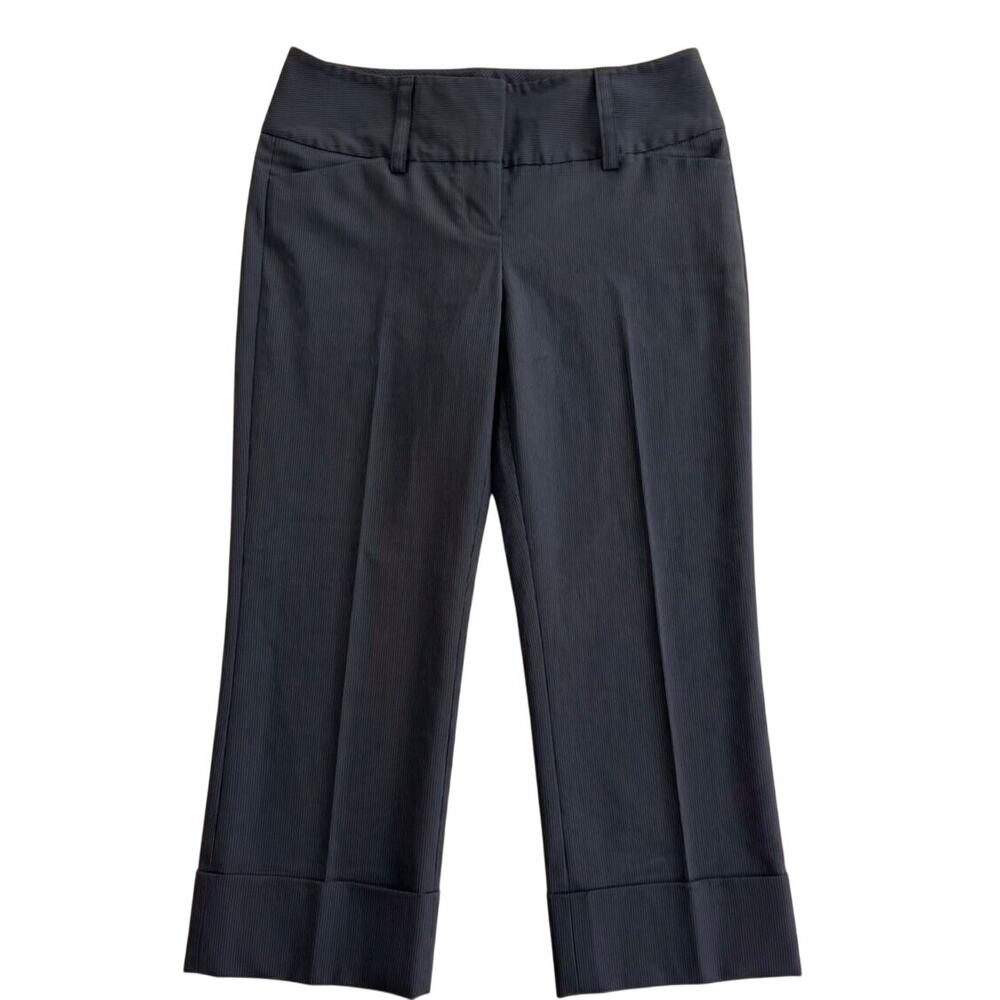 vintage y2k express design studio editor pinstripe cropped low waist capri 2